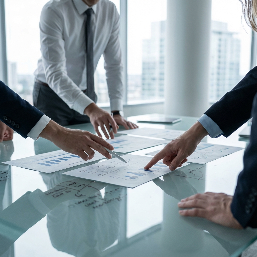 Symbolbild für strukturierte Planung und Gespräche